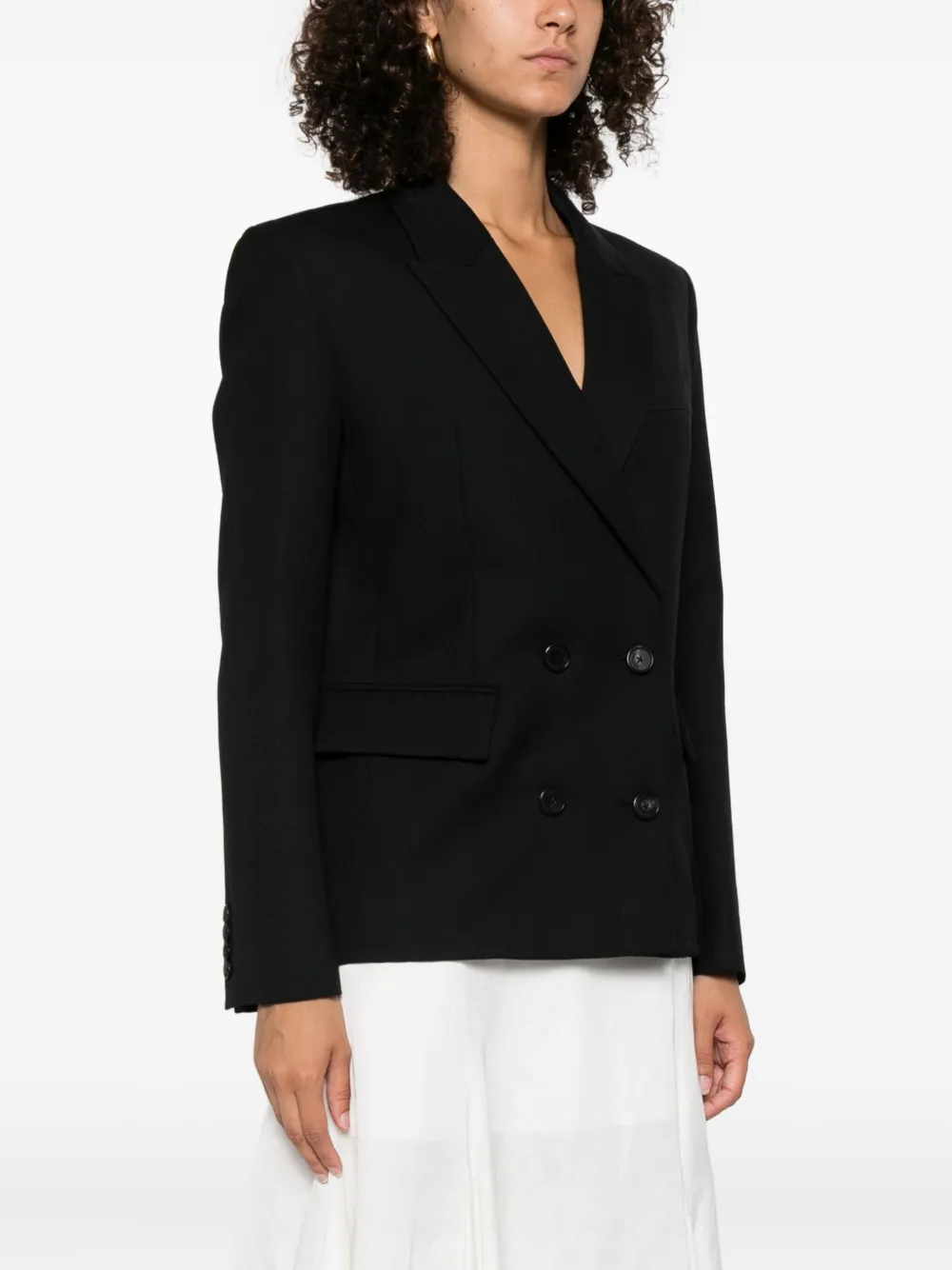 ANINE BING double-breasted blazer Zwart