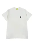 AL AIN academy-print cotton T-shirt - White