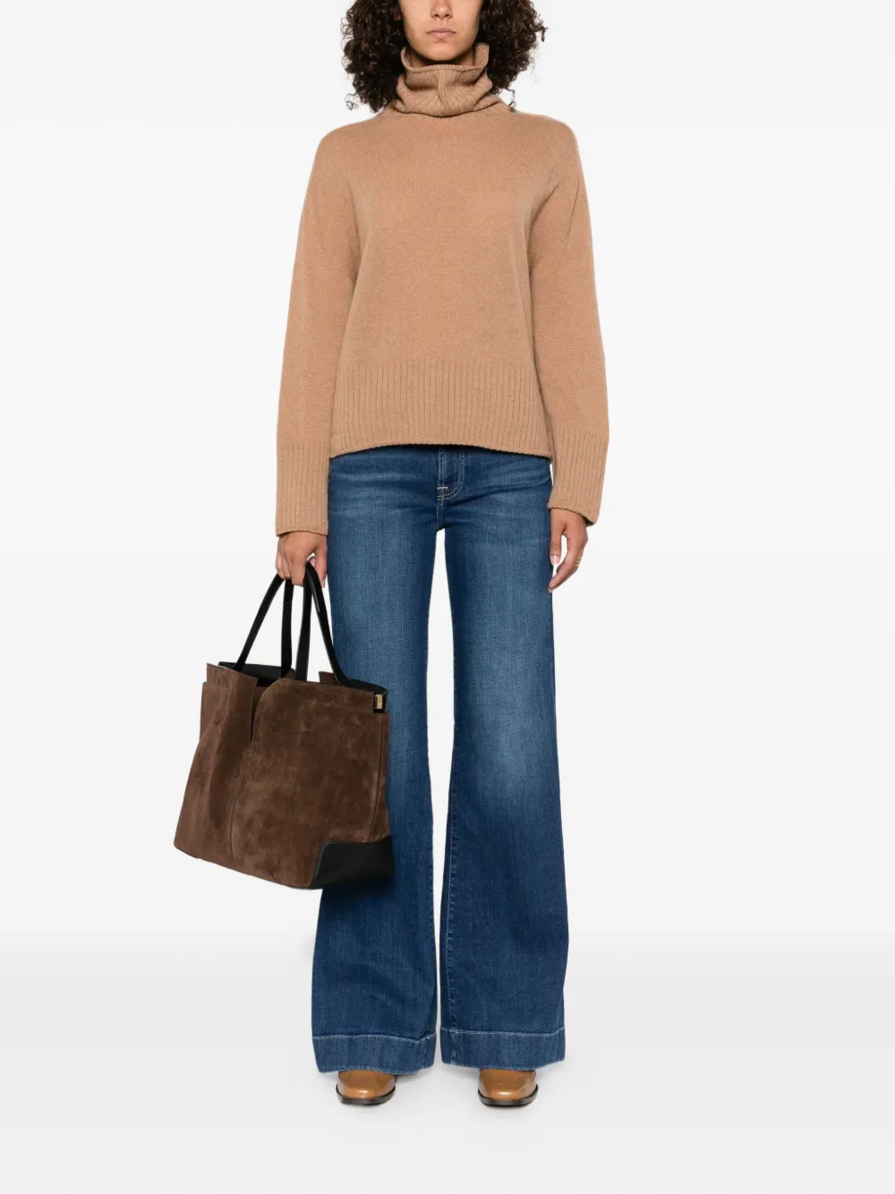 Aragona turtleneck ribbed jumper | Knitted Sweaters | Image 2