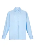 LIU JO gem-embellished classic-collar shirt - Blue