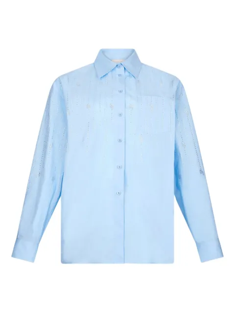 LIU JO gem-embellished classic-collar shirt
