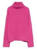 Aragona ribbed turtleneck jumper - Pink