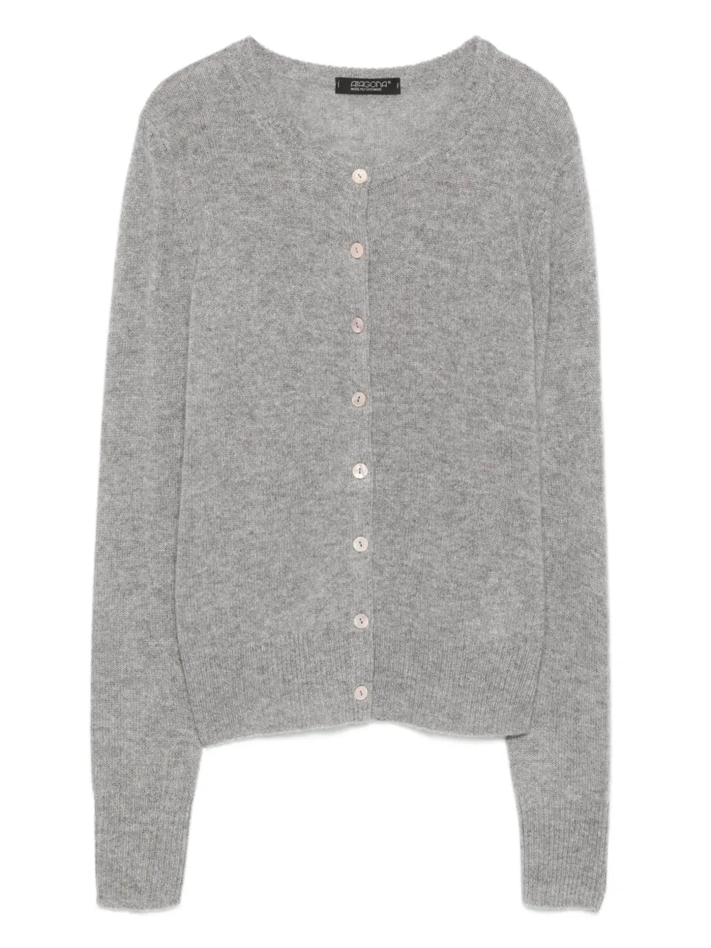 Aragona button-front cashmere cardigan | Grey | Image 1