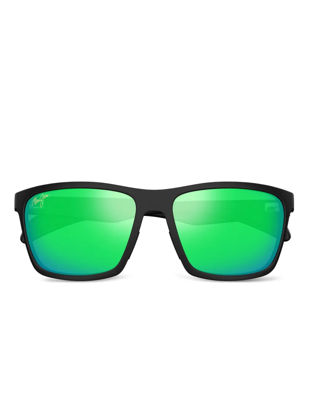 Maui Jim square-frame mirrored sunglasses Zwart