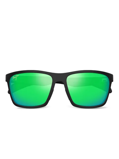 Maui Jim square-frame mirrored sunglasses