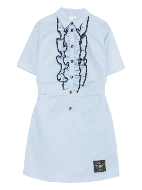 Fendi Kids ruffled mini dress