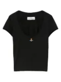 Vivienne Westwood Micro Lollo scoop-neck T-shirt - Black