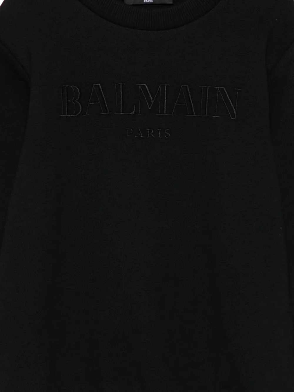Balmain Kids logo-embroidered sweatshirt Zwart