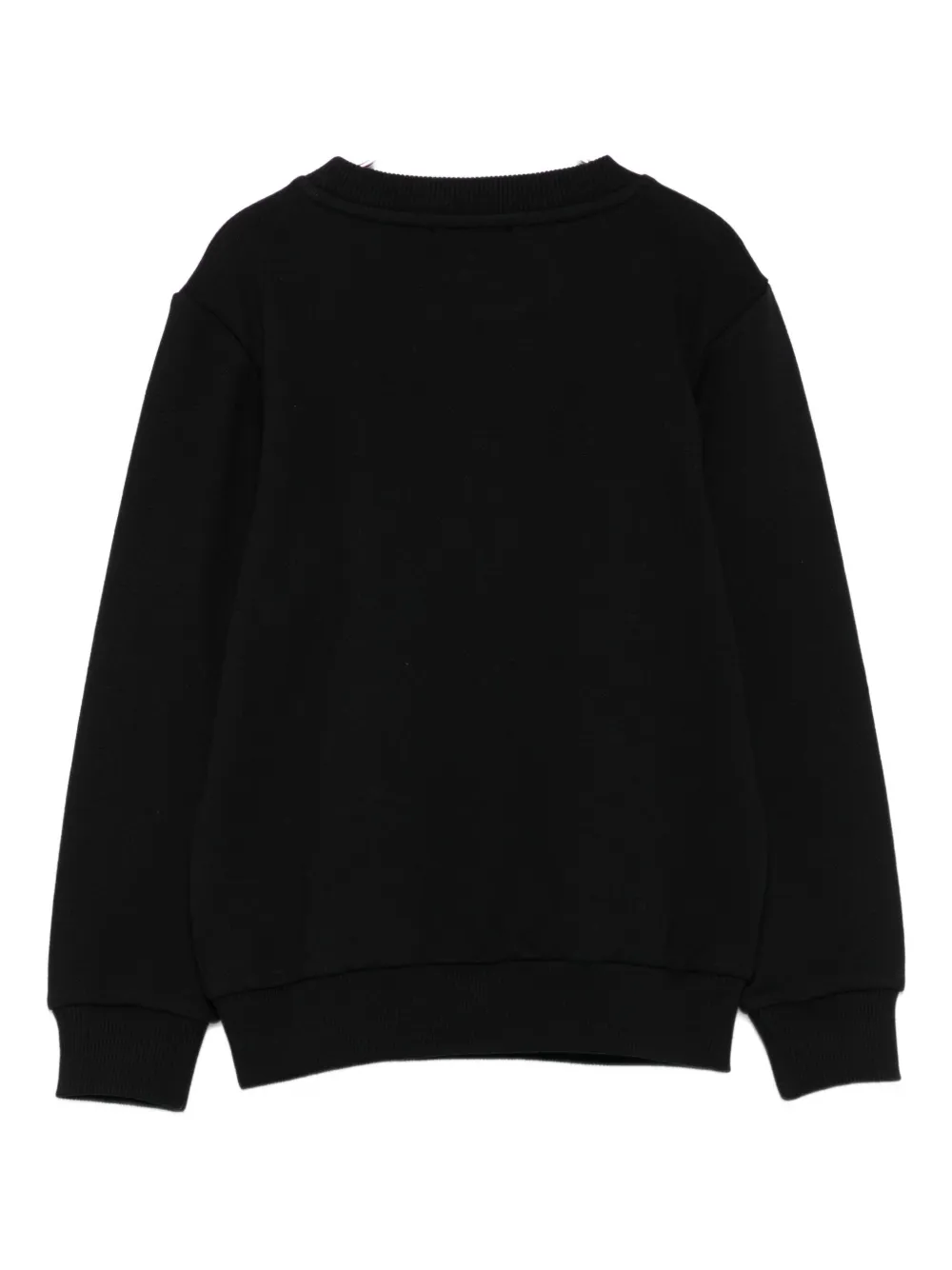 Balmain Kids logo-embroidered sweatshirt Zwart