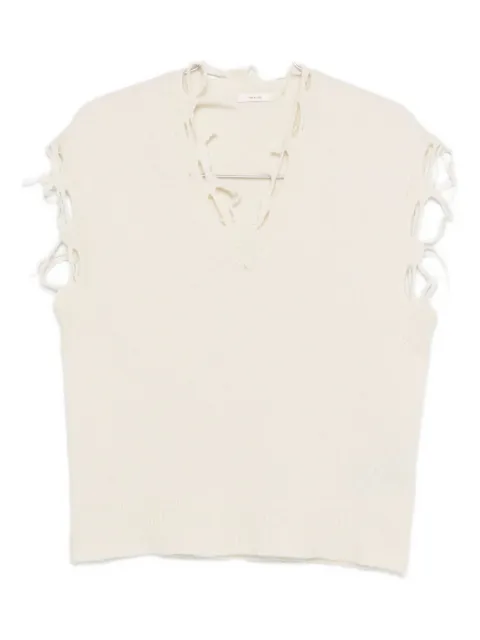 Haikure distressed-finish top 
