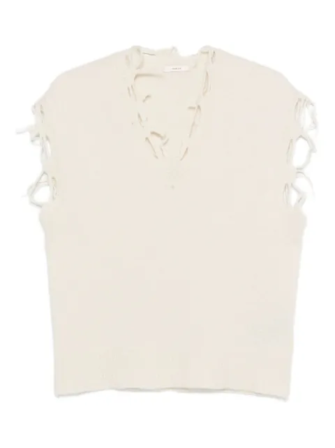 Haikure distressed-finish top 