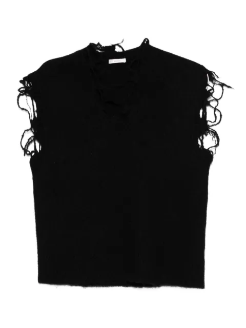 Haikure distressed-finish top 