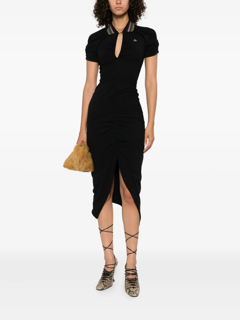 Vivienne Westwood cotton polo dress Zwart