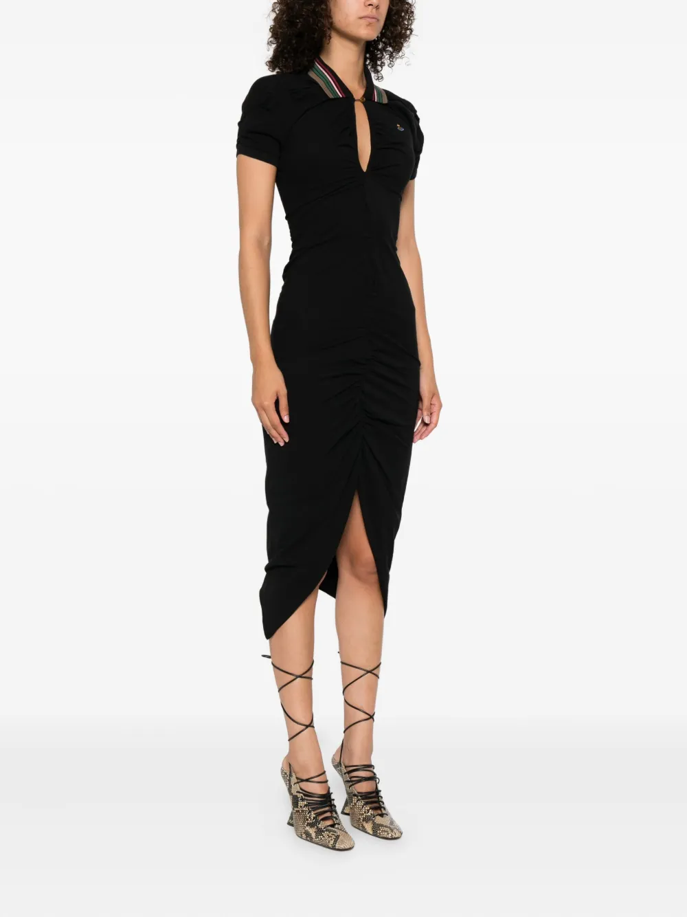 Vivienne Westwood cotton polo dress Zwart