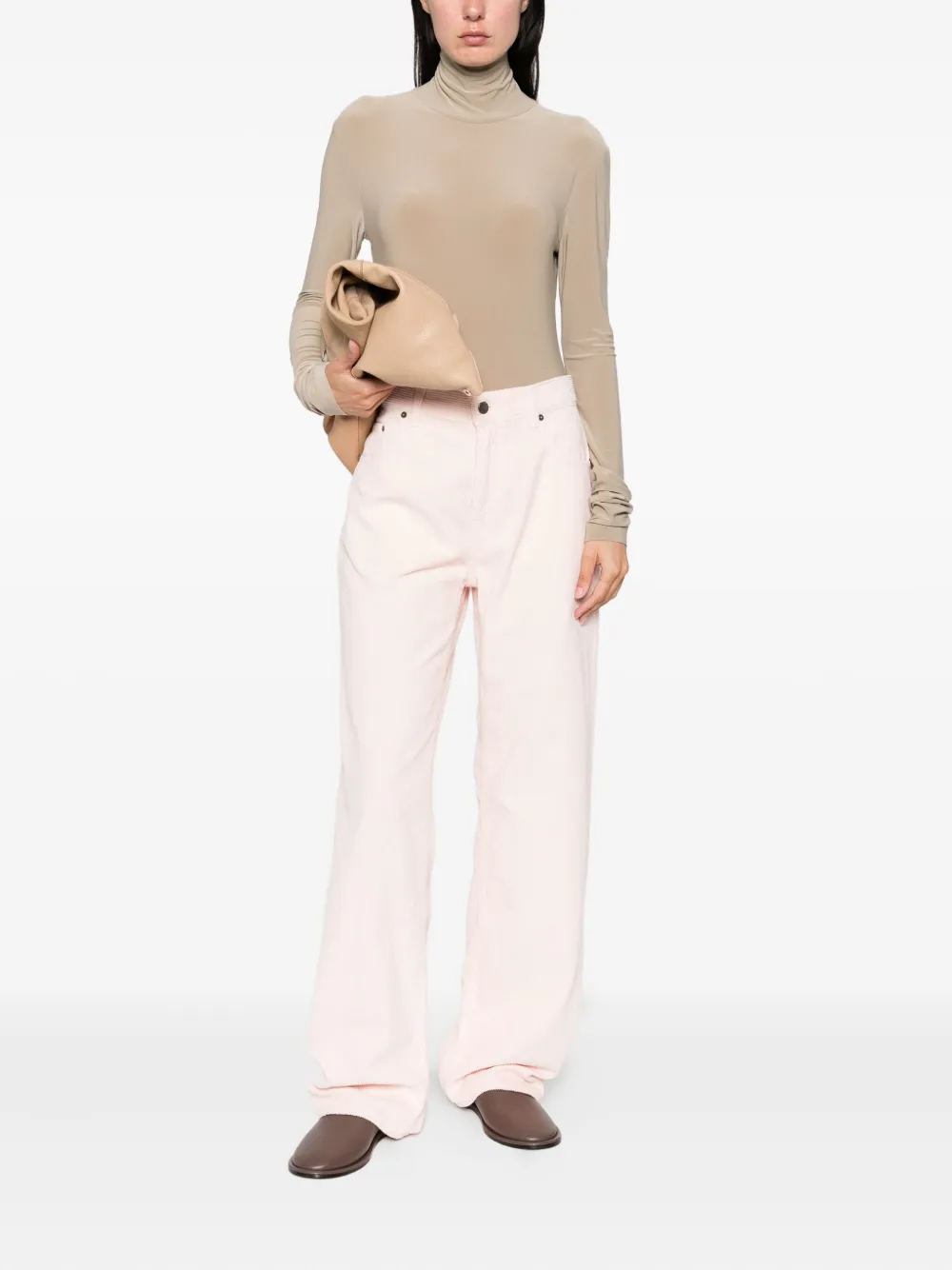 Haikure Bonnie ribfluwelen broek Roze