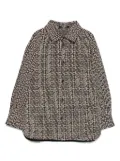 Balmain Kids geometric-print shirt - Neutrals