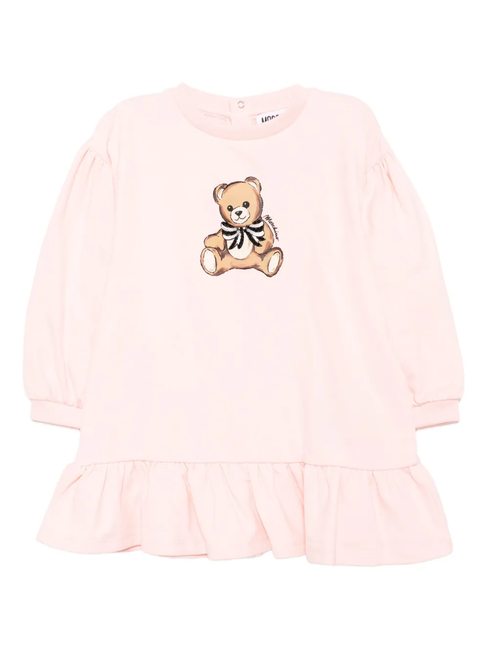 Moschino Kids Jurk met grafische print Roze