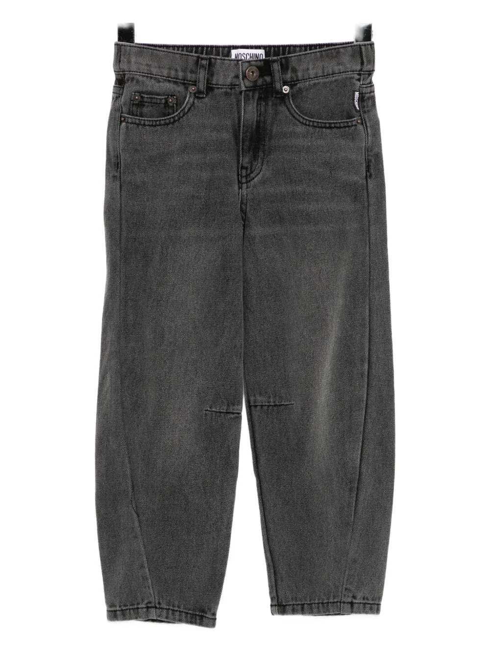 Moschino Kids cotton jeans - Grigio