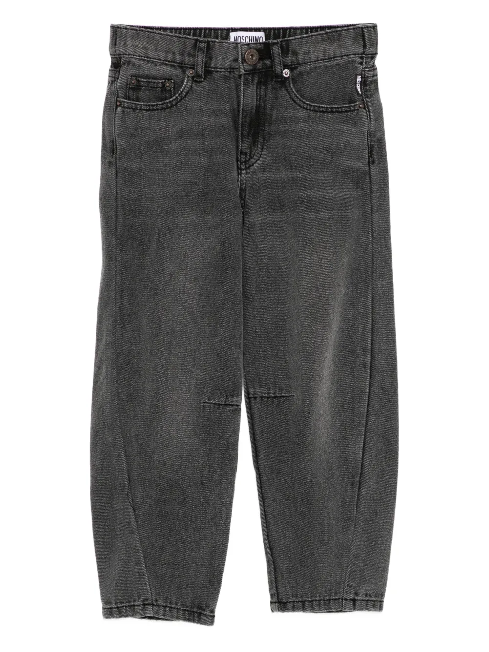 Moschino Kids Katoenen jeans Grijs