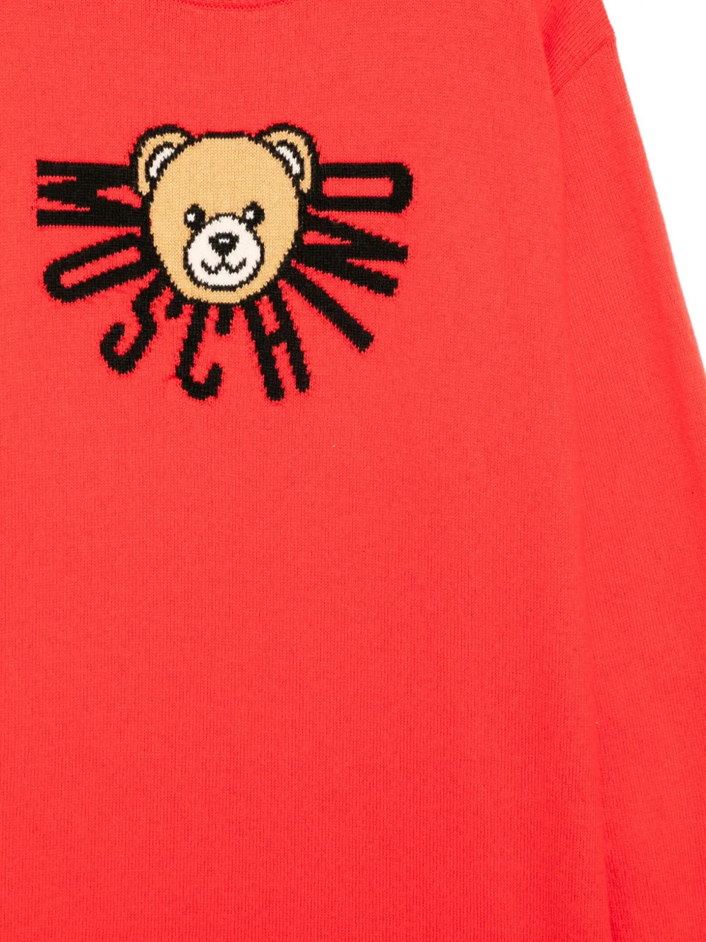 Moschino Kids Jurk met print Rood