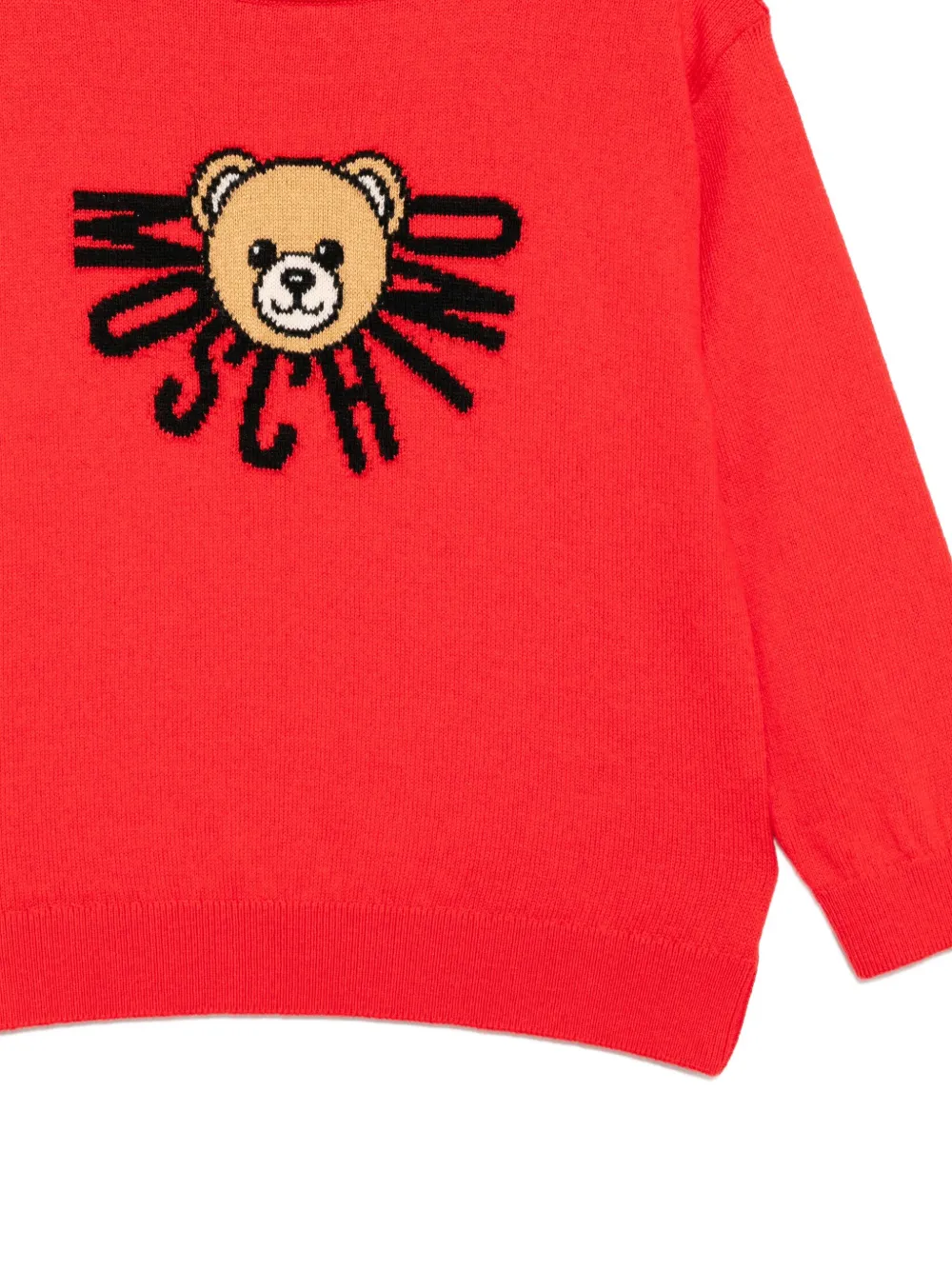 Moschino Kids Sweater met grafische print Rood