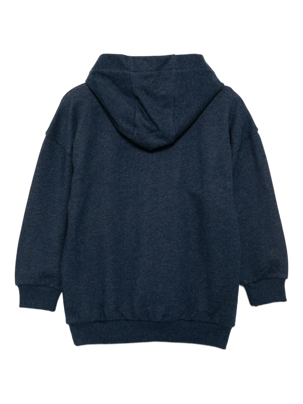 Balmain Kids Hoodie met geborduurd logo Blauw