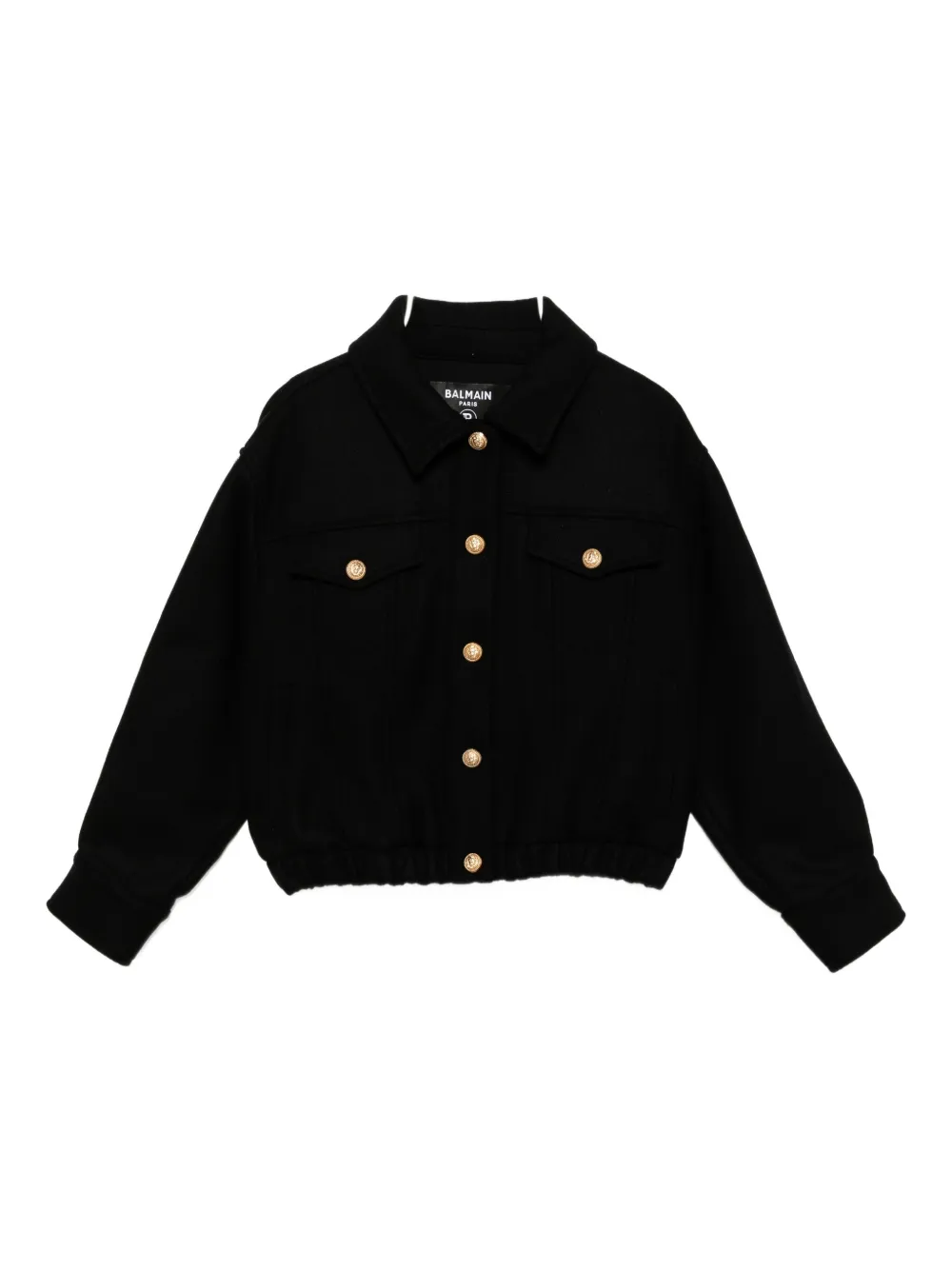 Balmain Kids' Cropped Jacket In Black