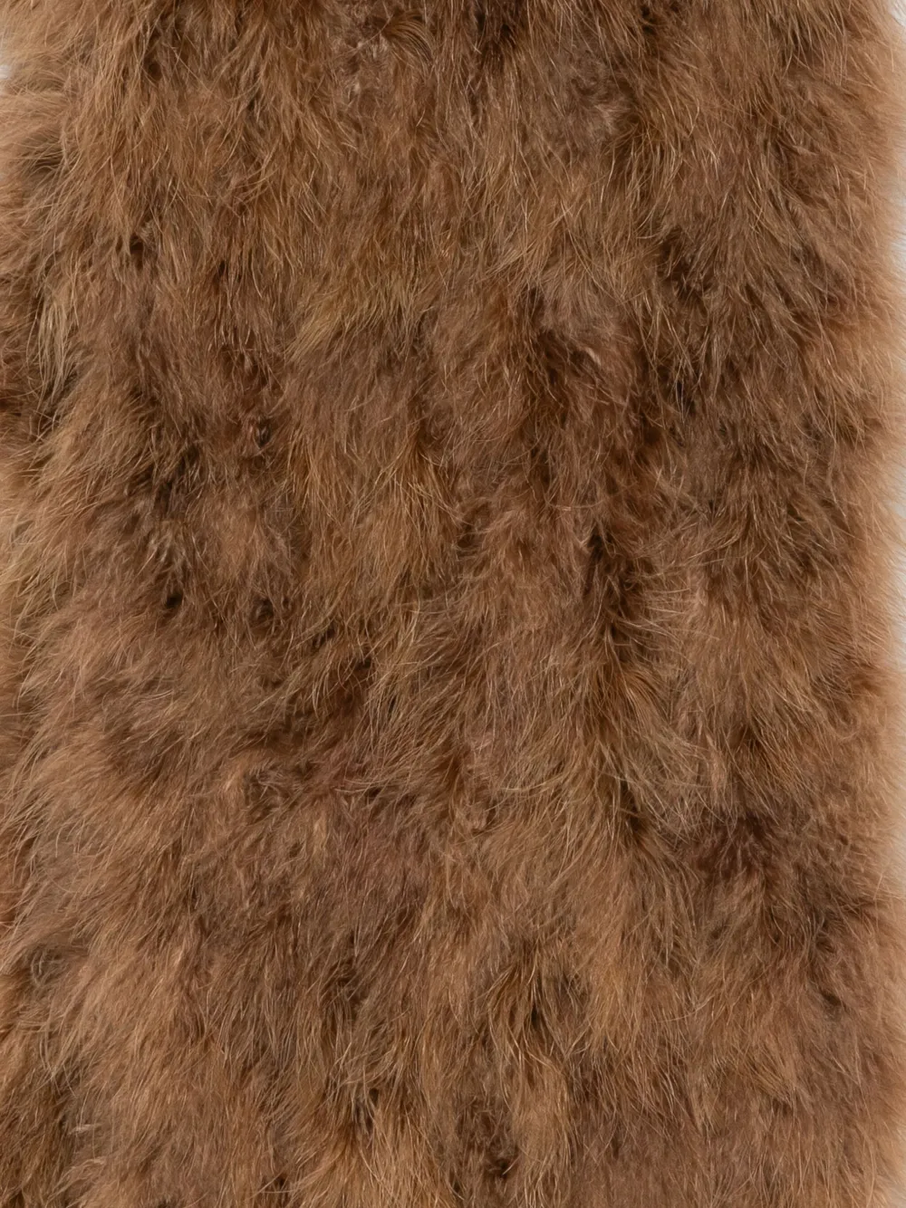 Yves Salomon turkey-feather scarf - Bruin