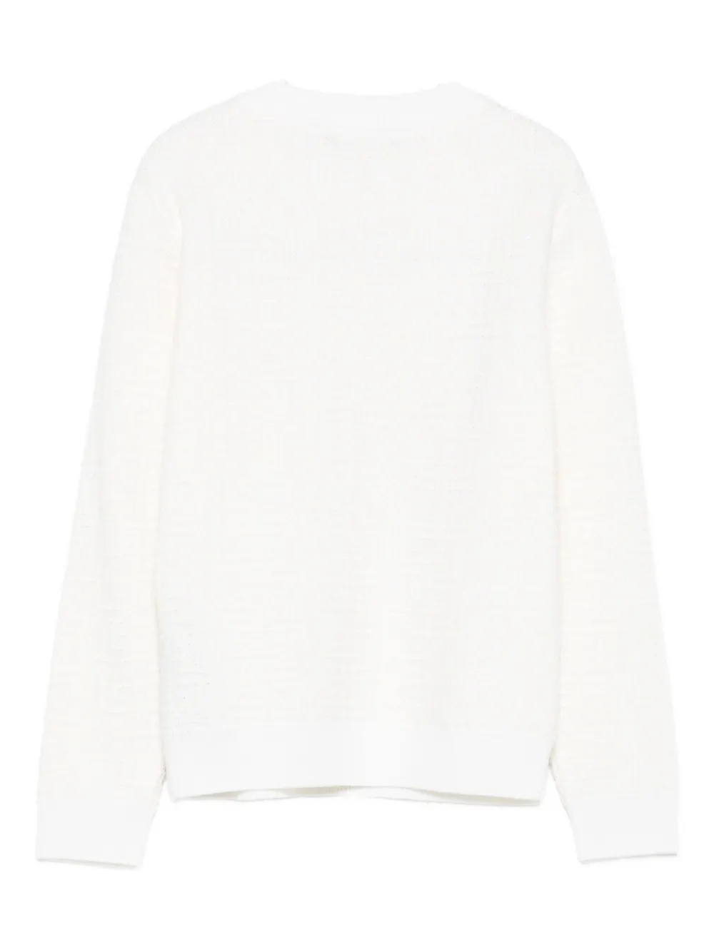 Balmain Kids textured cotton sweater Wit