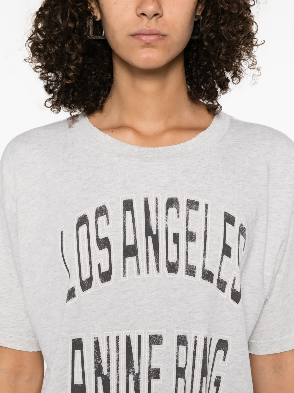 ANINE BING Los Angeles T-shirt Grijs