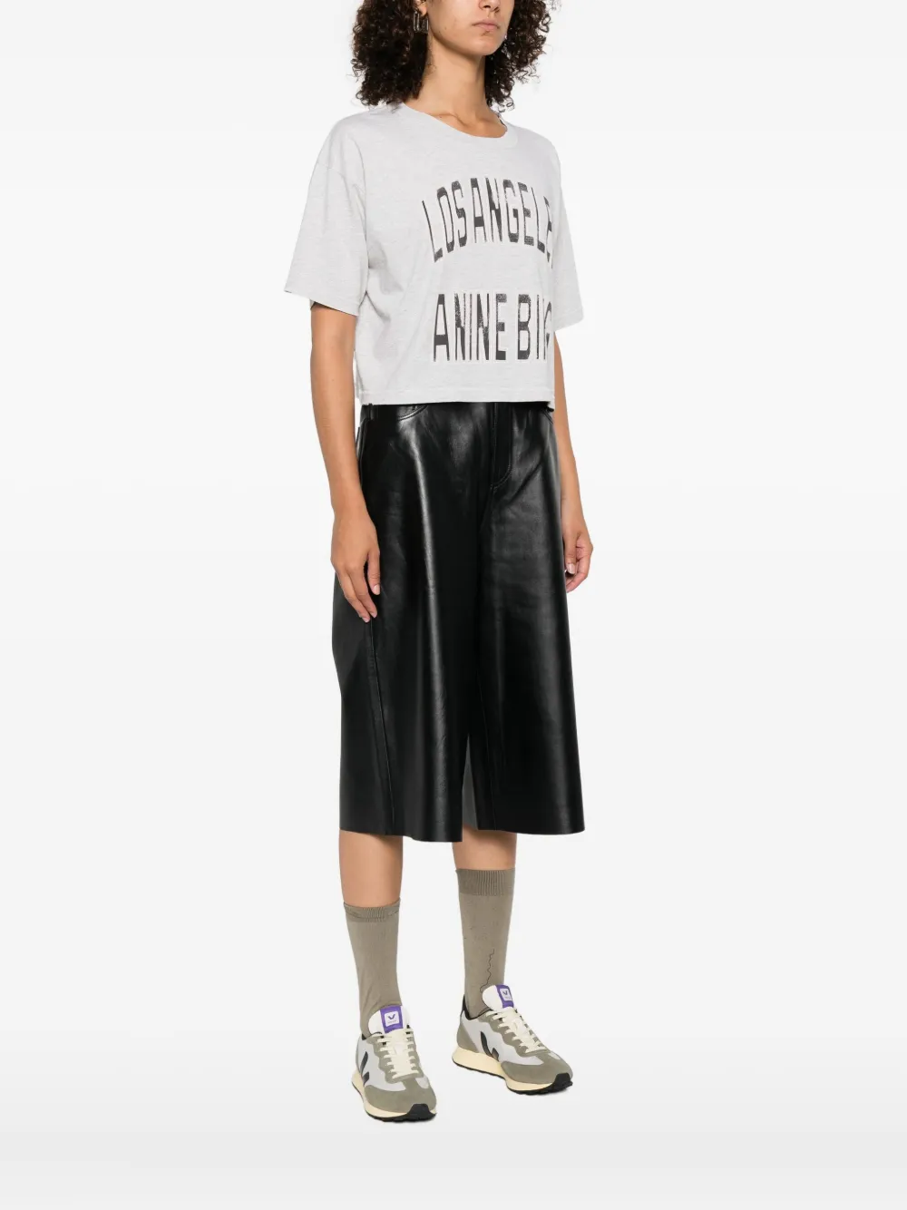 ANINE BING Los Angeles T-shirt Grijs