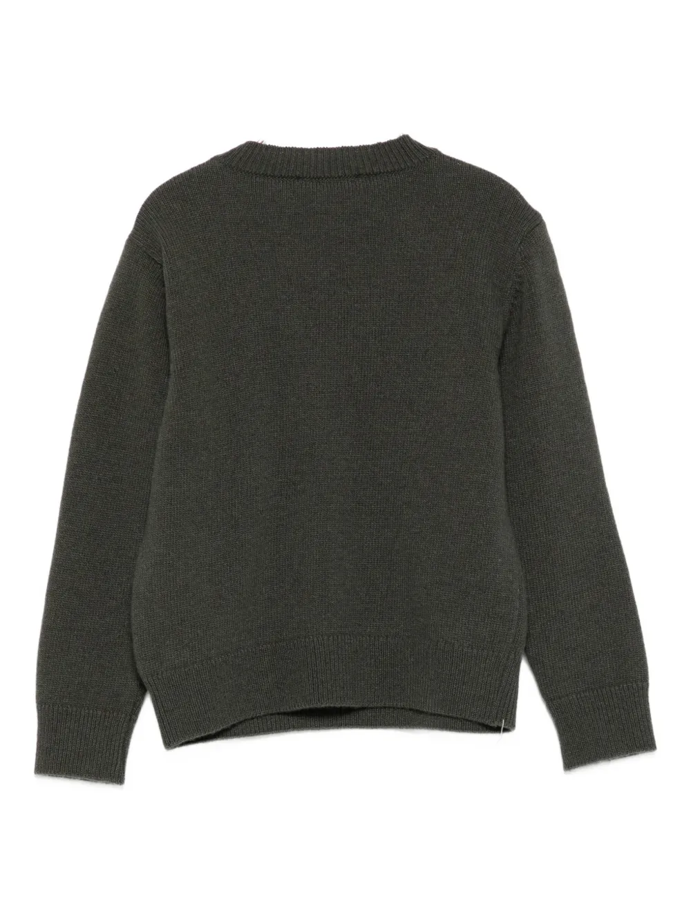 Balmain Kids embroidered-logo jumper Groen