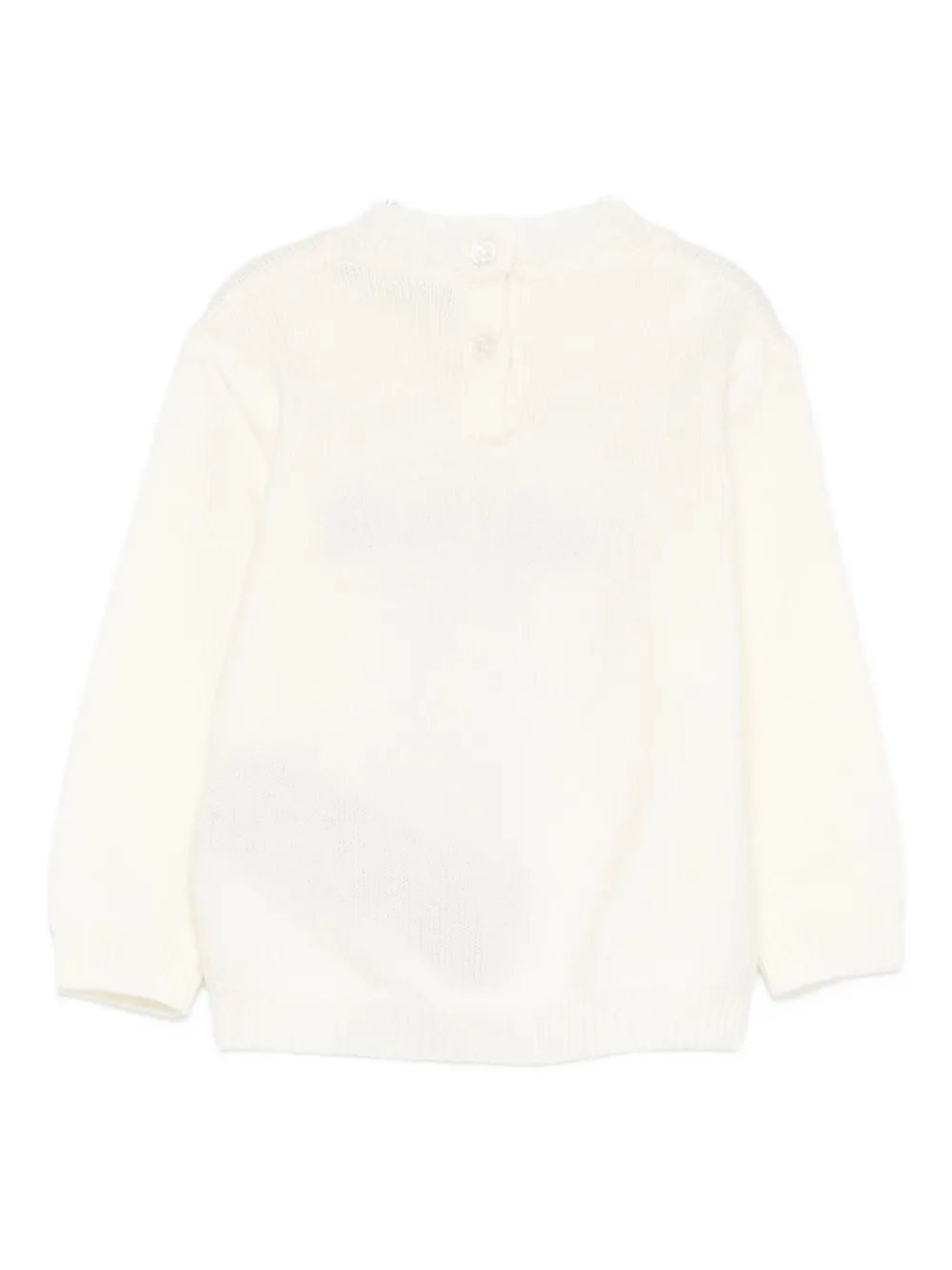 Balmain Kids logo-embroidered sweater Wit