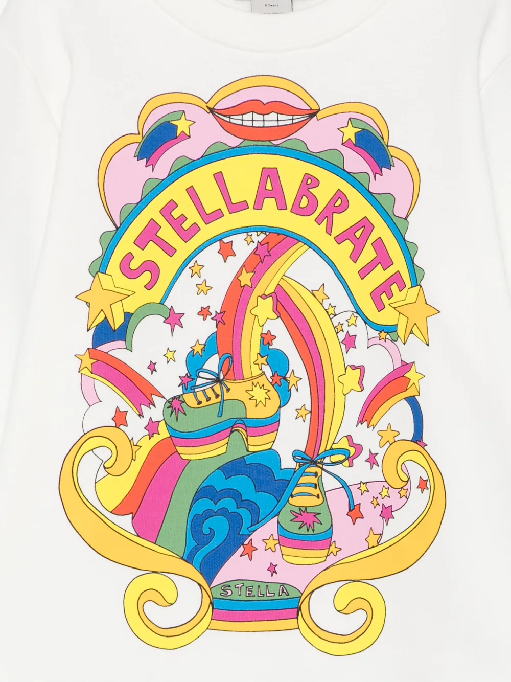 Stella McCartney Kids Stellabrate-print sweatshirt Wit