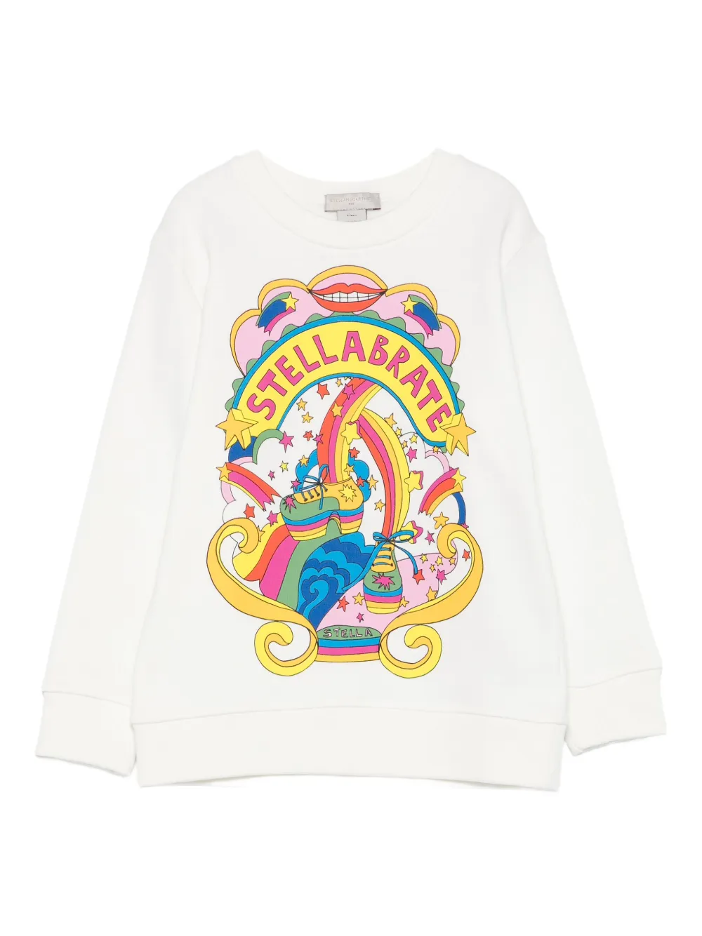 Stella McCartney Kids Stellabrate-print sweatshirt Wit