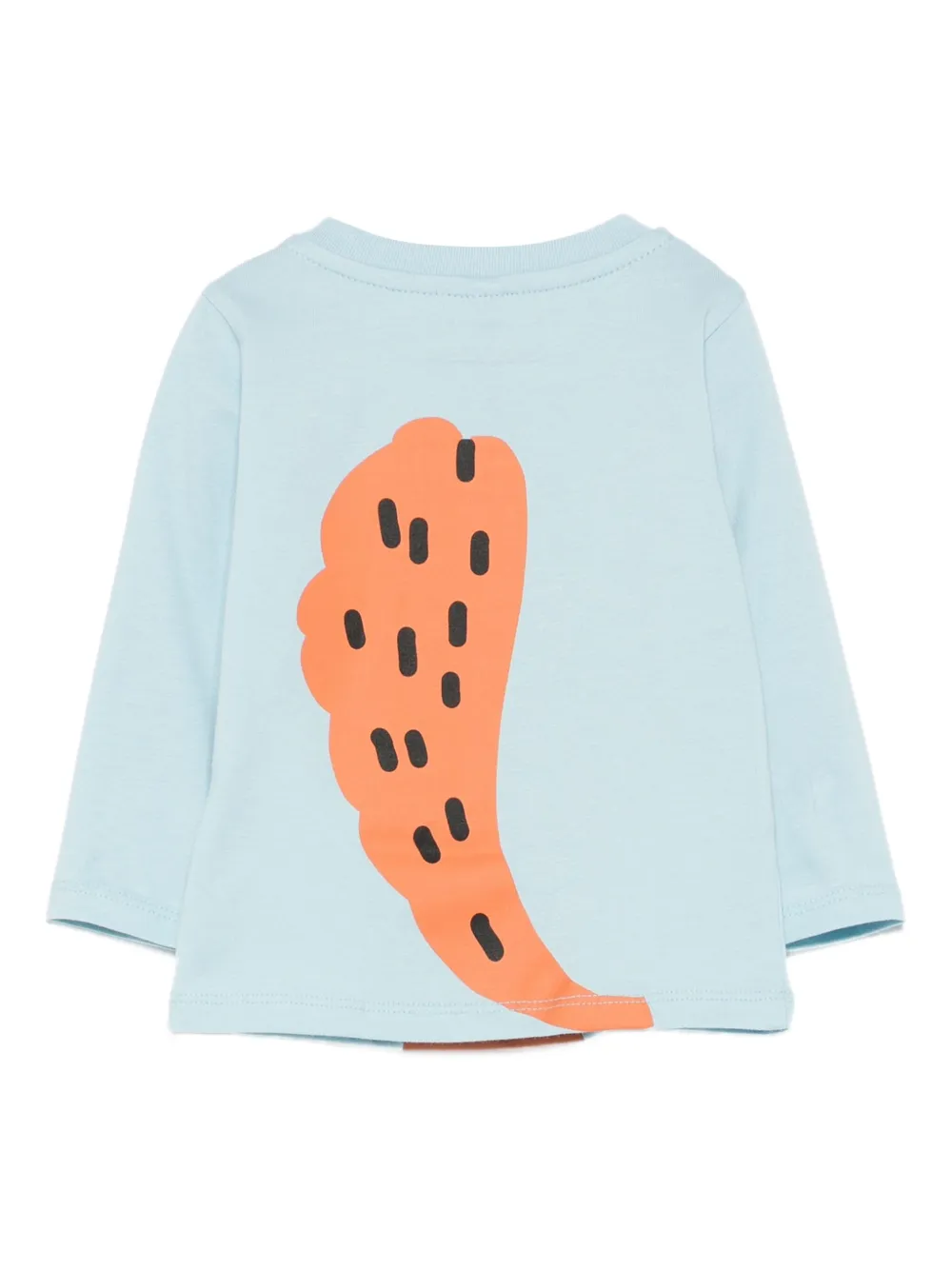 Stella McCartney Kids squirrel-print long-sleeve top Blauw