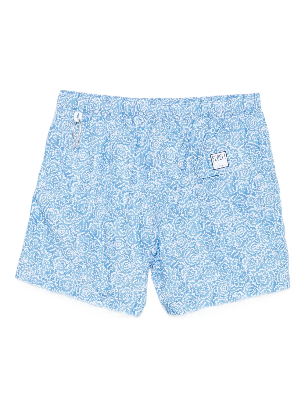 Fedeli Zwembroek met bloemenprint Blauw