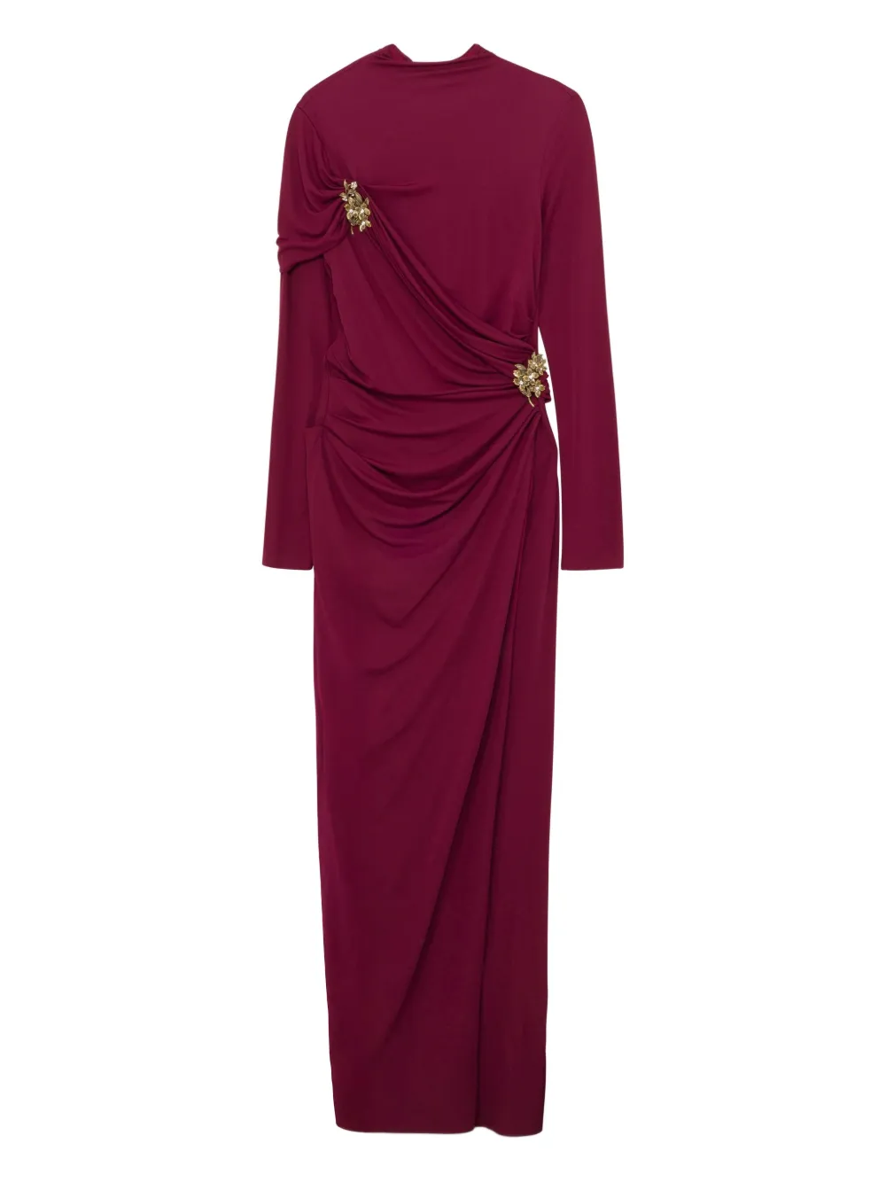 Simkhai Izadora draped jewel-embellished dress | Red | Image 1