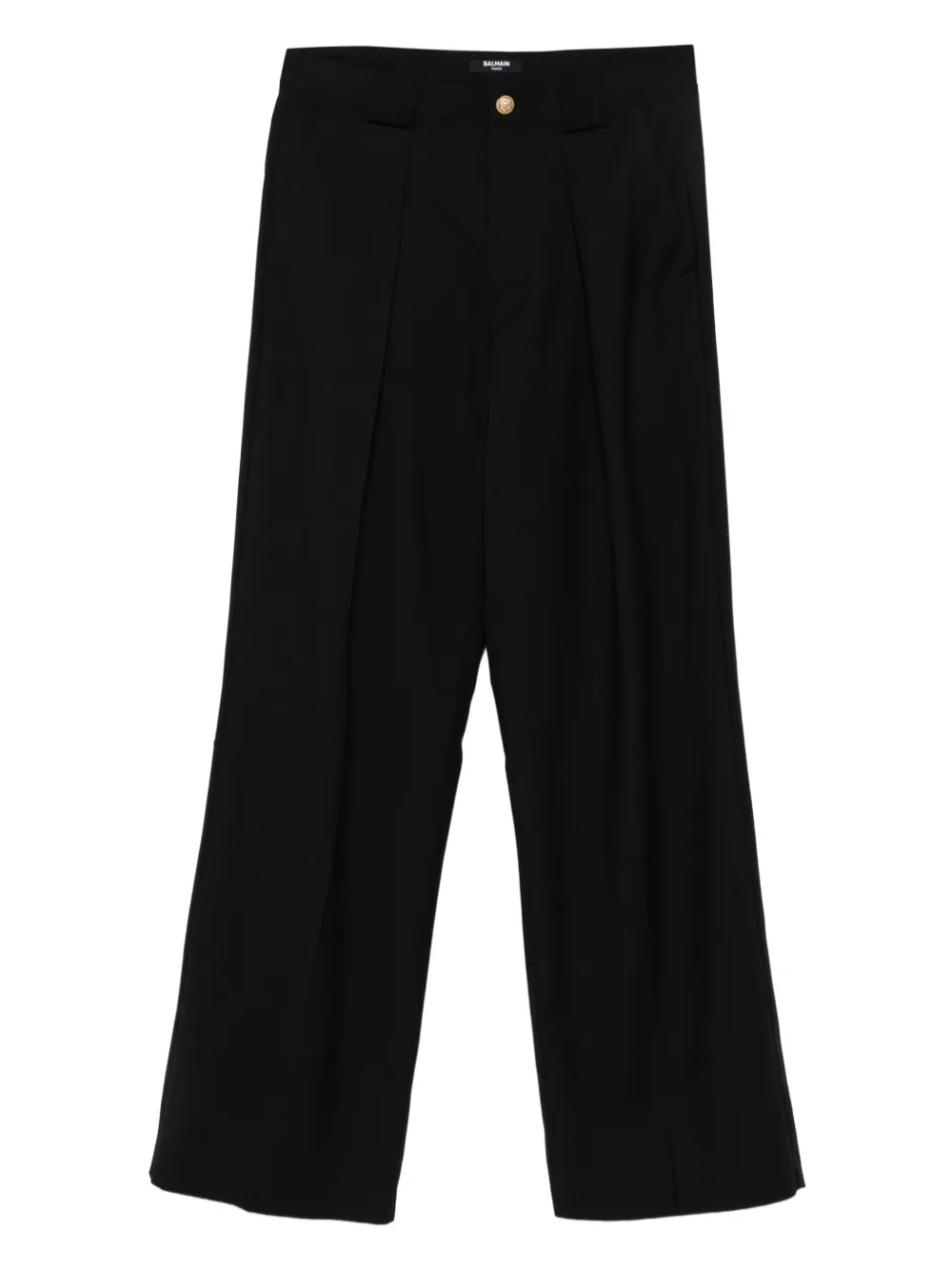 Balmain Kids pleated-front trousers | Black | Image 1