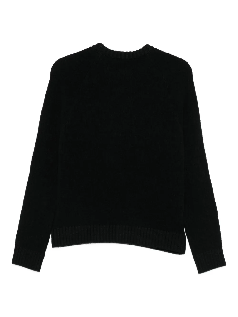 Balmain Button-embellished Knit Sweater In Black