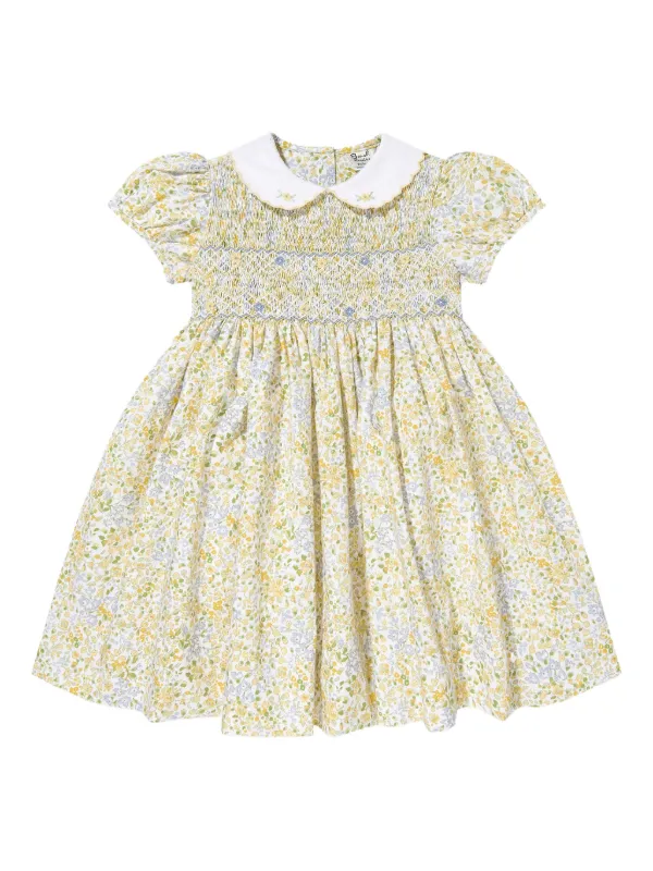Sarah Louise Vestido Con Estampado Floral Amarillo FARFETCH AR
