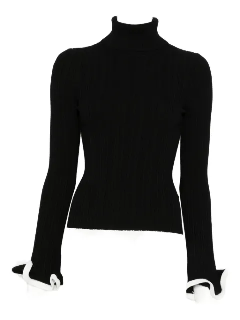 Simkhai ruffled roll-neck sweater 