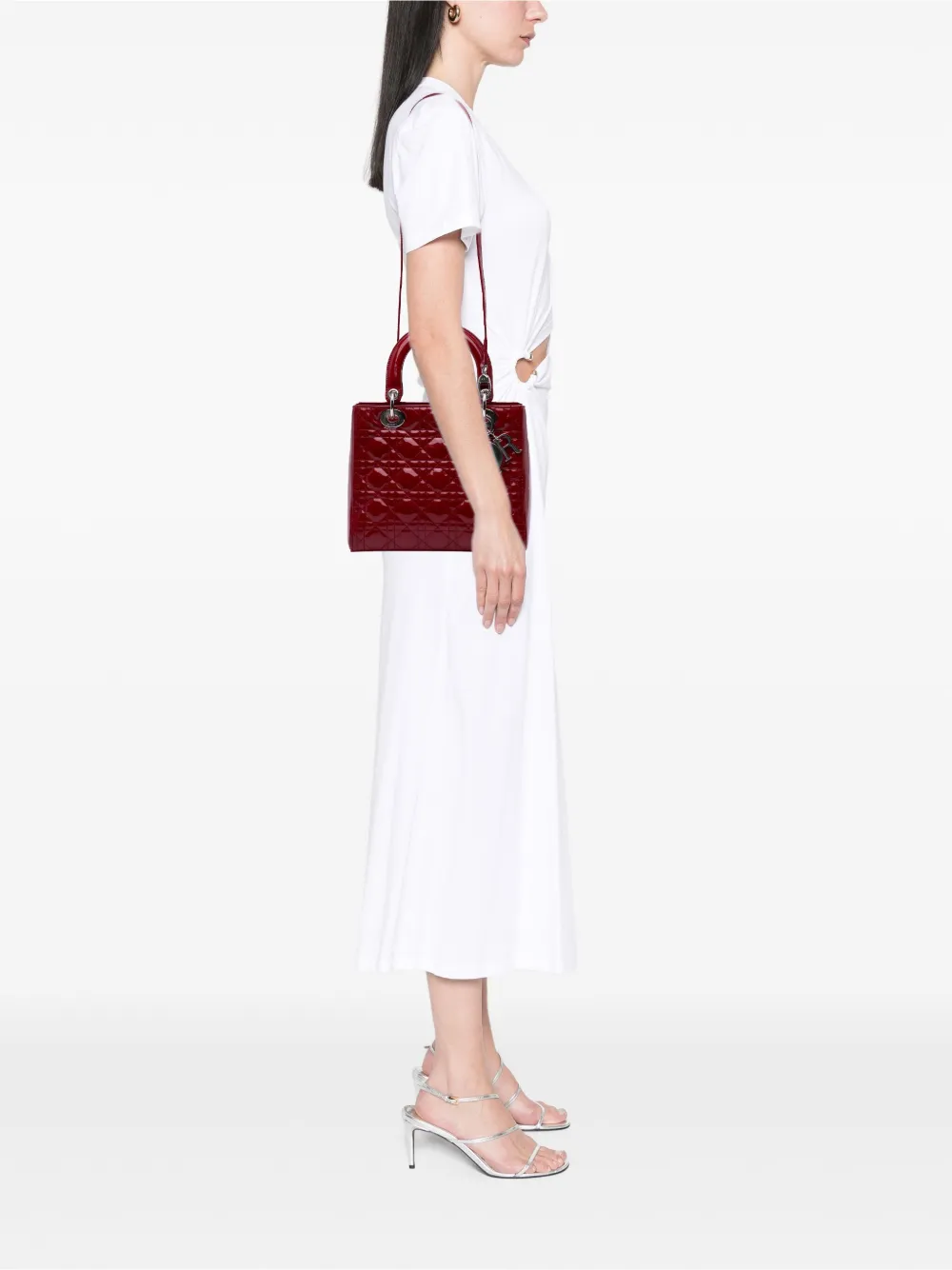 Christian Dior Pre-Owned 2013 Medium Patent Cannage Lady Dior satchel | Pre-Owned | Image 2