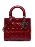 Christian Dior Pre-Owned 2013 Medium Patent Cannage Lady Dior satchel - Red