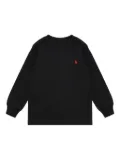 POLO RALPH LAUREN KIDS crew-neck logo sweatshirt - Black