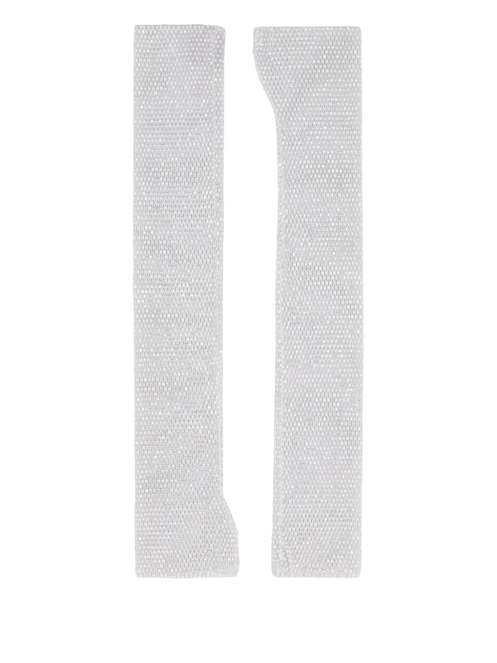 Santa Brands netted knit armwarmers | White | Image 1