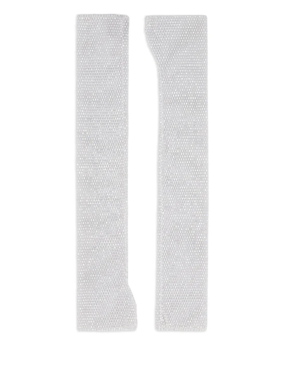 Santa Brands netted knit arm warmers | White | Image 1