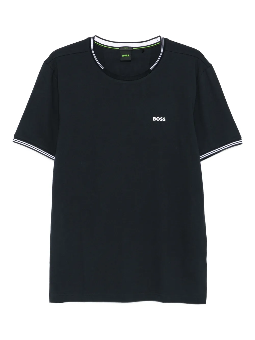 BOSS tipped crew-neck T-shirt | Blue | Image 1