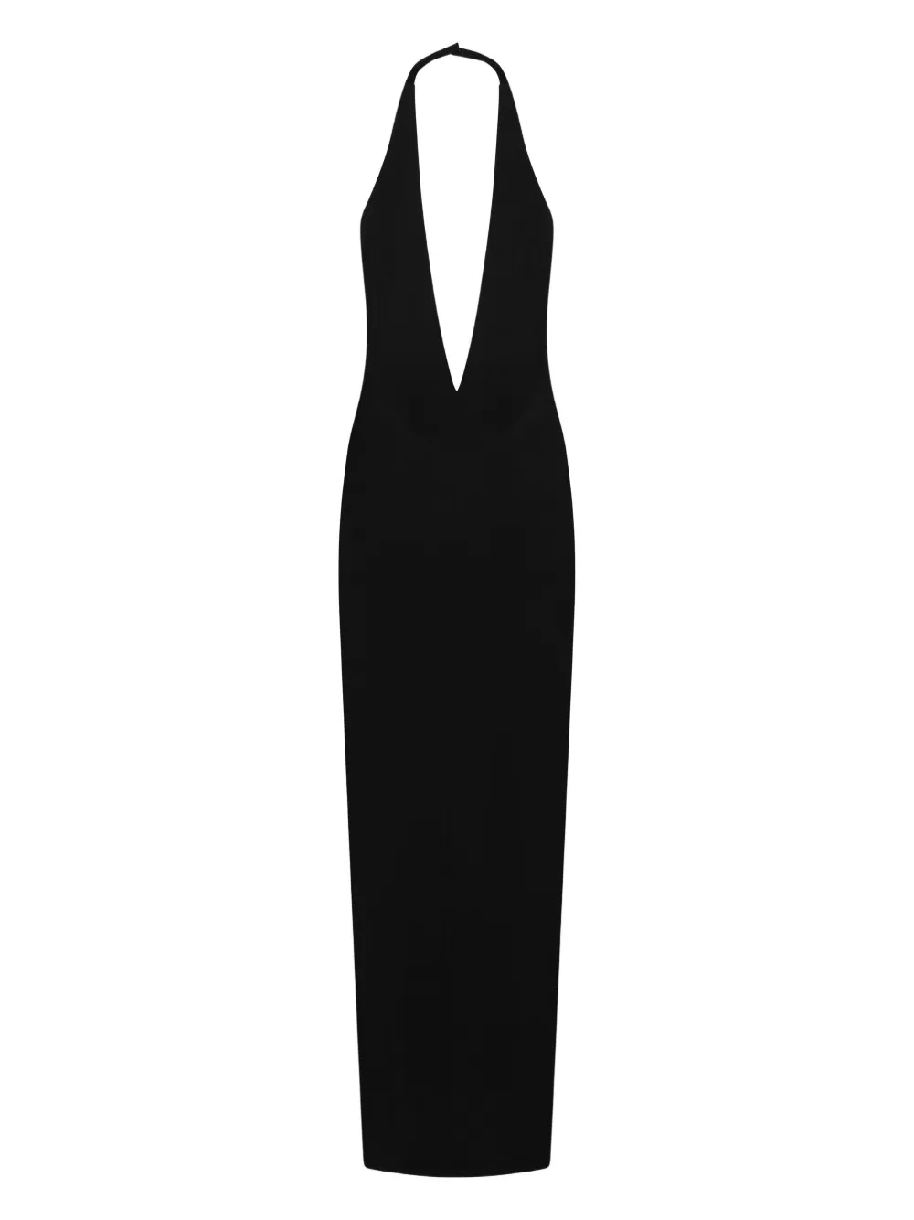 Mônot Maxi-jurk met halternek - Zwart