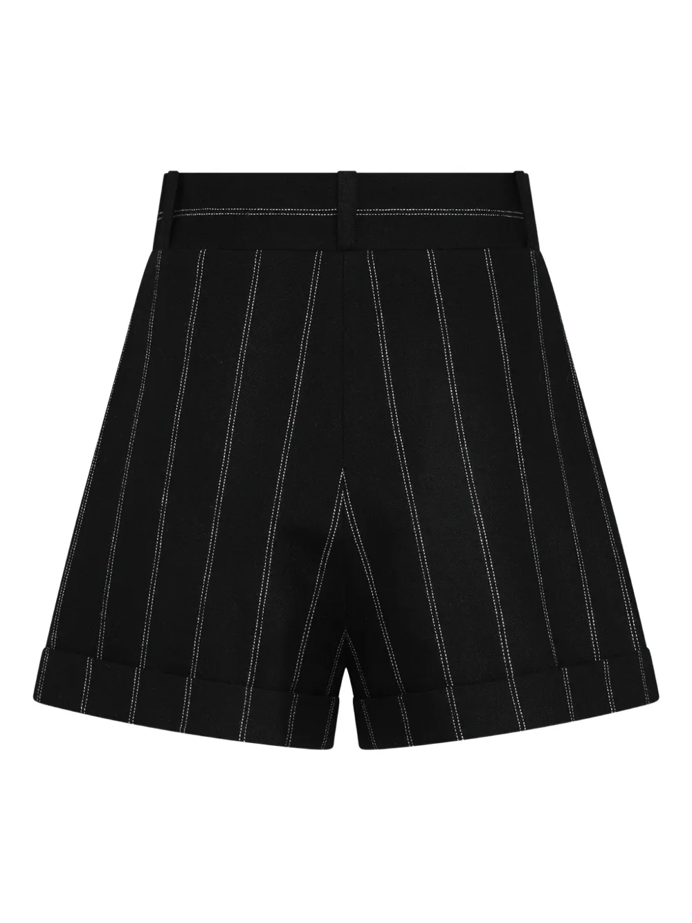 The Mannei wool shorts Zwart